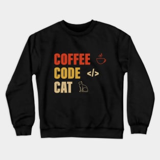 COFFEE CODE CAT Crewneck Sweatshirt